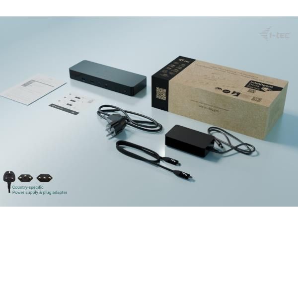 DOCK THUNDERBOLT 4 Doppio display (2xDP, 1xTB4) +5xUSB+ Power Delivery da 90 W con alimentatore [TB4INTGDUAL4KDOCPDIT]