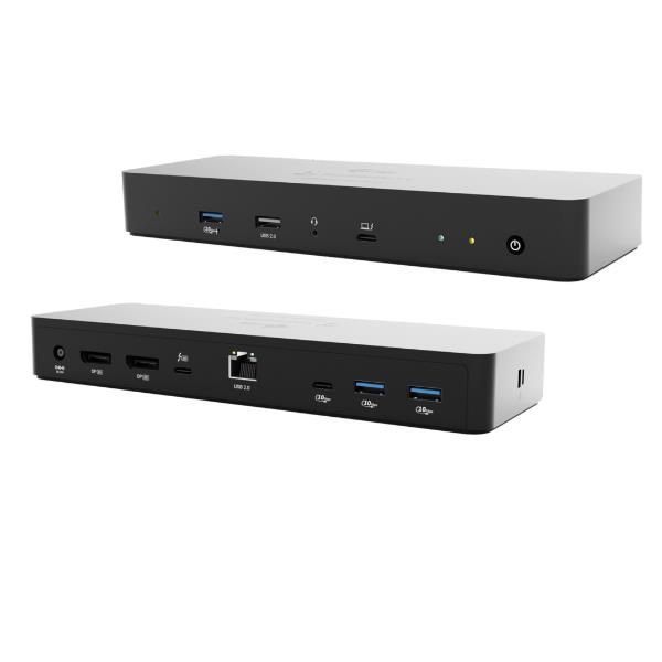 DOCK THUNDERBOLT 4 Doppio display (2xDP, 1xTB4) +5xUSB+ Power Delivery da 90 W con alimentatore [TB4INTGDUAL4KDOCPDIT]