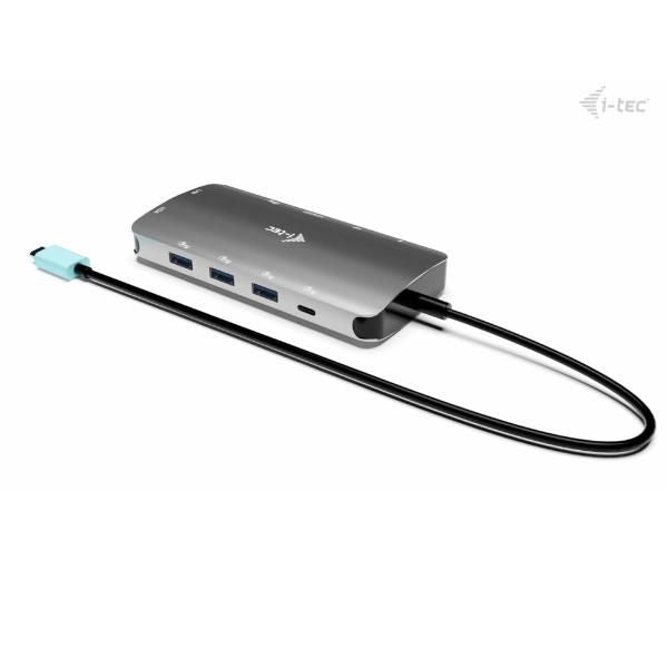 DOCKING USB-C METAL NANO 3 MONITOR (HDMI+VGA+DP), 5xUSB 3.2 [C31NANOTRIDOCKPD]