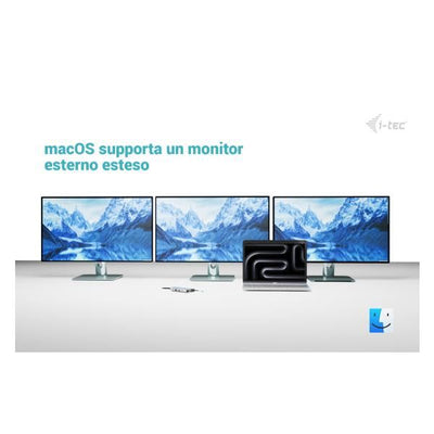 DOCKING USB-C METAL NANO 3 MONITOR (HDMI+VGA+DP), 5xUSB 3.2 [C31NANOTRIDOCKPD]