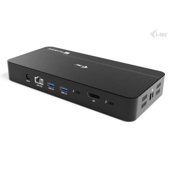 I-TEC THUNDERBOLT 5 Triplo Display, PD140W con alimentatore, Slot M.2 NVMe per espandere lo storage fino a 7000 MB/s [TB5TRIPLEDOCKM2PDIT]
