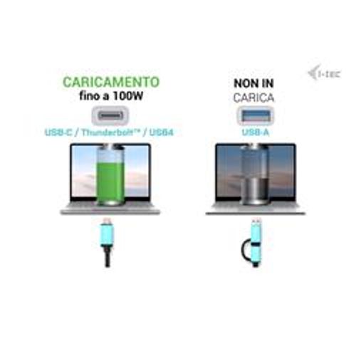 DOCKING STATION UNIVERSALE USB 3.0 / USB-C / TB Doppio Monitor (2xDP+2xHDMI) + PD100W con Alimentatore [CADUAL4KDOCKPD2IT]