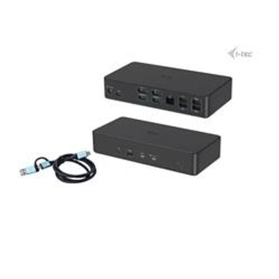 DOCKING STATION UNIVERSALE USB 3.0 / USB-C / TB Doppio Monitor (2xDP+2xHDMI) + PD100W con Alimentatore [CADUAL4KDOCKPD2IT]