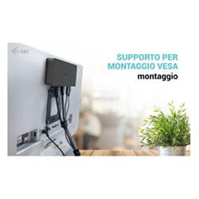 DOCKING STATION UNIVERSALE USB 3.0 / USB-C / TB Doppio Monitor (2xDP+2xHDMI) + PD100W con Alimentatore [CADUAL4KDOCKPD2IT]