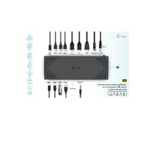 Docking Station USB-C Triplo Monitor (3 Monitor: 2xDP / 1xHDMI) + 7 USB fino a 10Gbps + PD100W con Alimentatore [C31TRIPLE4KDOCKPDIT]
