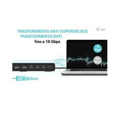 Docking Station USB-C Triplo Monitor (3 Monitor: 2xDP / 1xHDMI) + 7 USB fino a 10Gbps + PD100W con Alimentatore [C31TRIPLE4KDOCKPDIT]