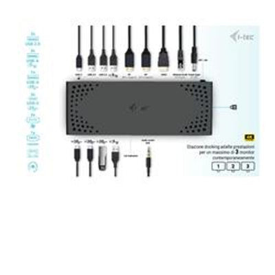 Docking Station USB-C Triplo Monitor (3 Monitor: 2xDP / 1xHDMI) + 7 USB fino a 10Gbps + PD100W con Alimentatore [C31TRIPLE4KDOCKPDIT]
