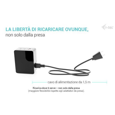 UNIVERSAL CHARGER USB (2USB-C, 1USB-A) Potenza uscita fino a 100W [CHARGER-INTG100W]