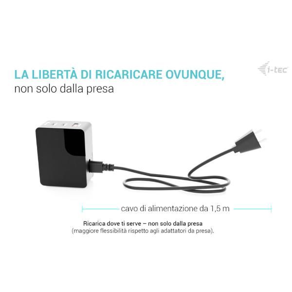 UNIVERSAL CHARGER USB (2USB-C, 1USB-A) Potenza uscita fino a 100W [CHARGER-INTG100W]