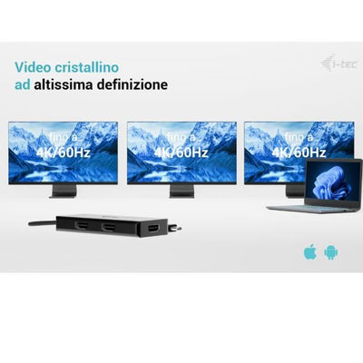 Adattatore Video USB-C fino a TRE MONITOR 4K HDMI (3xHDMI), con Power Delivery 100W [C31TRIPLE4KHDMIPD]