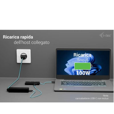 Adattatore Video USB-C fino a TRE MONITOR 4K HDMI (3xHDMI), con Power Delivery 100W [C31TRIPLE4KHDMIPD]