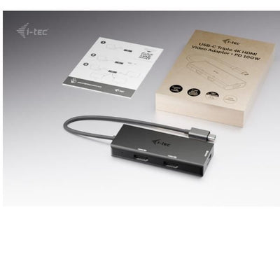 Adattatore Video USB-C fino a TRE MONITOR 4K HDMI (3xHDMI), con Power Delivery 100W [C31TRIPLE4KHDMIPD]