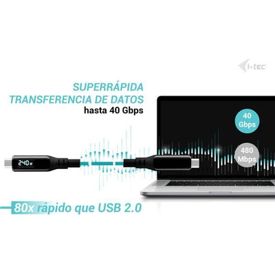 Cavo Thunderbolt 4/USB4 Class Pro da 240 W con LCD (40 Gbps, 150 cm) [TB4CBL150CMPRO]