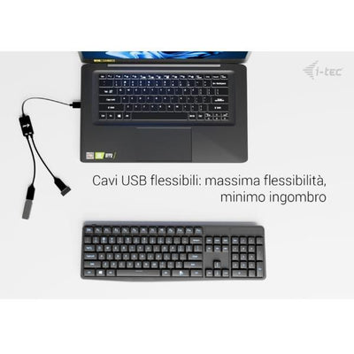 i-tec USB-A Cable HUB 2 port (2x USB-A) [U3CBLHUB2A]