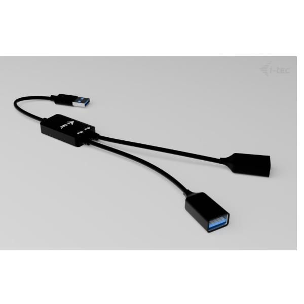 i-tec USB-A Cable HUB 2 port (2x USB-A) [U3CBLHUB2A]