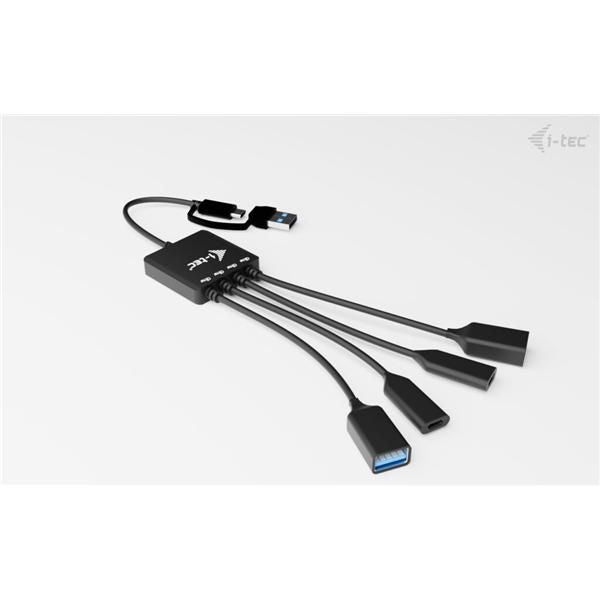 i-tec USB-C/USB-A Cable HUB 4 port (2x USB-C, 2x USB-A) [CACBLHUB2A2C]