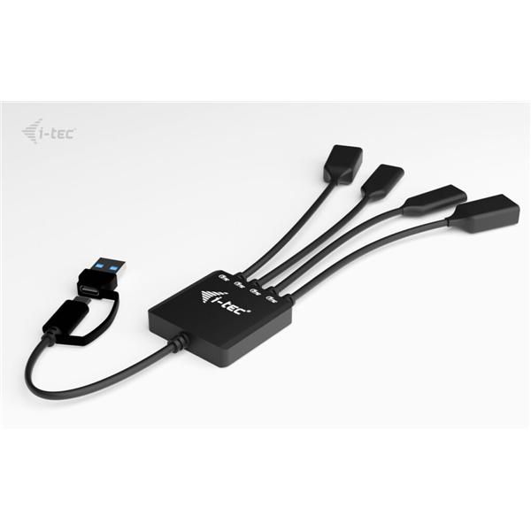 i-tec USB-C/USB-A Cable HUB 4 port (2x USB-C, 2x USB-A) [CACBLHUB2A2C]
