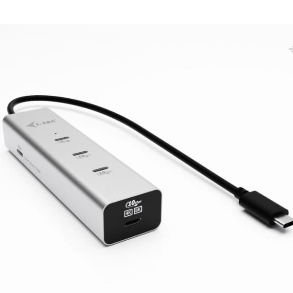HUB di ricarica USB-C a 5 porte con video USB-C 8K + PD 85 W [C31HUBMETAL8KPDPRO]