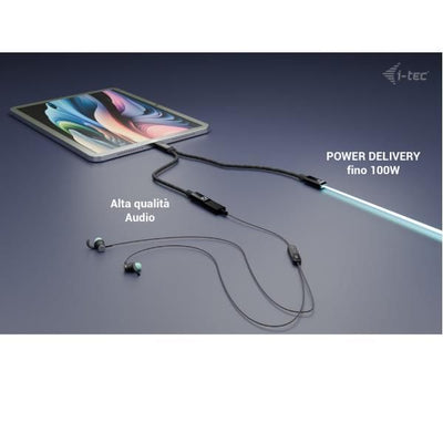Splitter CAVO USB-C i-tec Audio/Dati + PD 100W [C31DUALSPLITTERCBLPD]