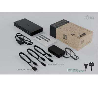 KVM Docking Station PRO per 3 HOST (PC, NB, Tablet, Console Gioco), 2 MONITOR, Alimentazione intelligente (1x92 W o 2x65 W) [C31KVMDOCKPDPRO]