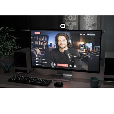 WEBCAM SOLOMON700 STREAM 4K con luce LED integrata [CAMSOLOMON4K700]