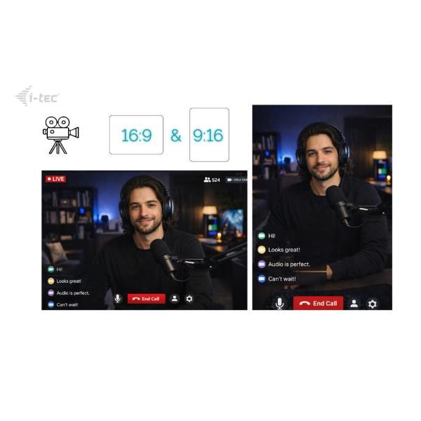 WEBCAM SOLOMON700 STREAM 4K con luce LED integrata [CAMSOLOMON4K700]