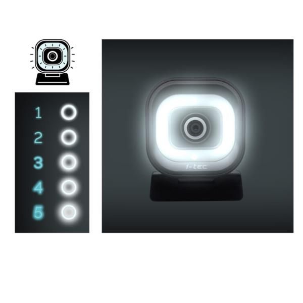 WEBCAM SOLOMON700 STREAM 4K con luce LED integrata [CAMSOLOMON4K700]