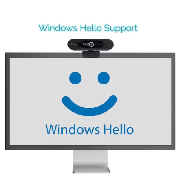I-TEC SOLOMON WH200 2K WEBCAM WITH WINDOWS HELLO [CAMSOLOMON2KW200]