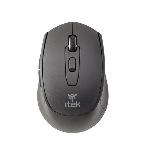 ITEK MOUSE CLK W24B WIRELESS 2.4G BLUETOOTH OTTICO 1600 DPI 6 TASTI SILENT SWITCH ERGONOMICO [ITMOCLKW24B]