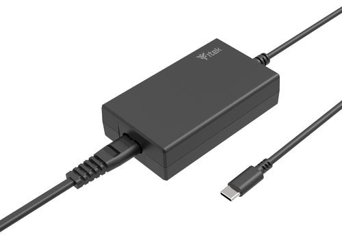 ITEK ALIMENTATORE UNIVERSALE PER NOTEBOOK E DISPOSITIVI USB-C, PD - 65W, TECNOLOGIA GaN, SUPERSLIM, [ITNBACMB065]