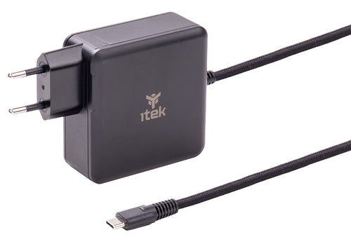 ITEK ALIMENTATORE A MURO PER NB E DISPOSITIVI USB-C, PD 100W, GAN [ITNBACWB100]