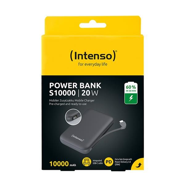INTENSO POWER MAGNETIC POWER BANK GRIGIO 1000MAH CON CAVO DI RICARICA USB-C INTEGRATO [7333034]