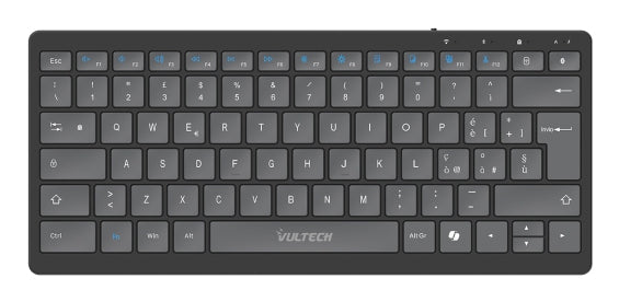 MINI TASTIERA SLIM WIRELESS + BLUETOOTH [KEY-601WBT]
