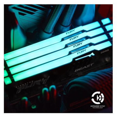 Kingston Fury Beast RGB 8GB DDR5 5600MT/s Non ECC DIMM [KF556C40BBA-8]