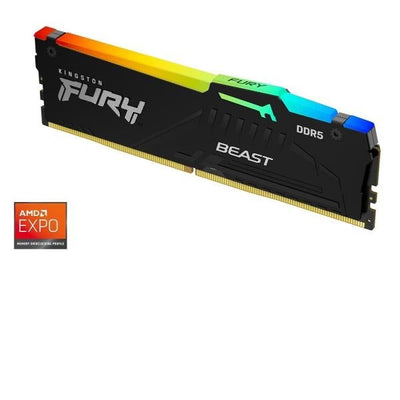 Kingston FURY Beast 16GB 5600MT/s DDR5 CL36 DIMM RGB - 16 GB - 1 x 16 GB [KF556C36BBEA-16]