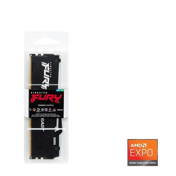 Kingston FURY Beast 16GB 5600MT/s DDR5 CL36 DIMM RGB - 16 GB - 1 x 16 GB [KF556C36BBEA-16]