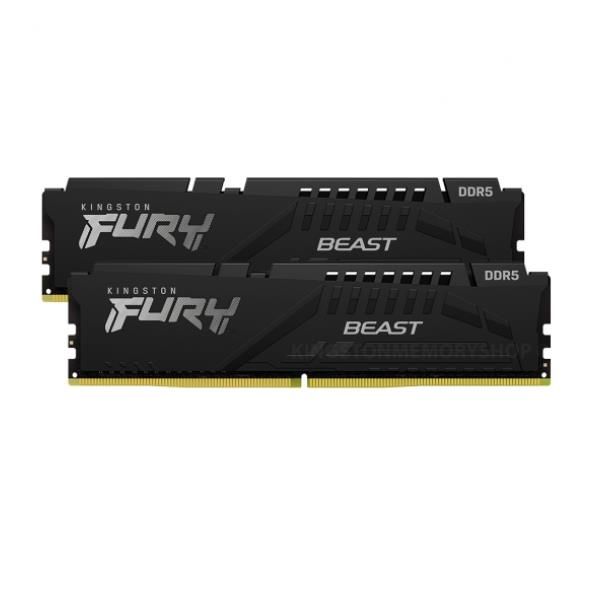 Kingston FURY Beast - 16 GB - 2 x 8 GB - DDR5 - 288-pin DIMM [KF556C40BBK2-16]