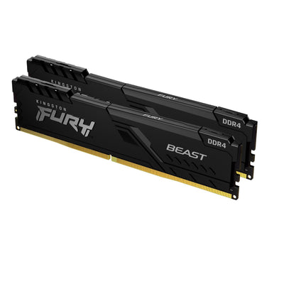 Kingston FURY Beast 16 GB - 2 x 8 GB - DDR4 - 288-pin DIMM - Black [KF432C16BBK2/16]