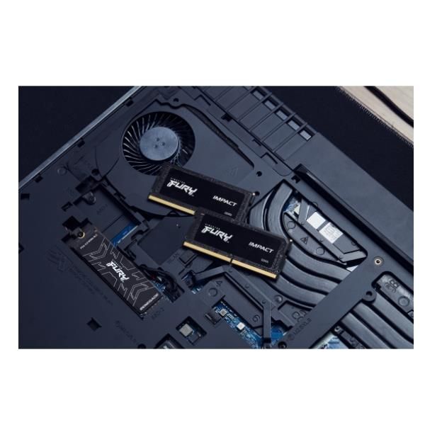 Kingston FURY Impact 32GB DDR5 SO-DIMM - 2x16GB - 4800MHz - CL38 - 1.1V [KF548S38IBK2-16]
