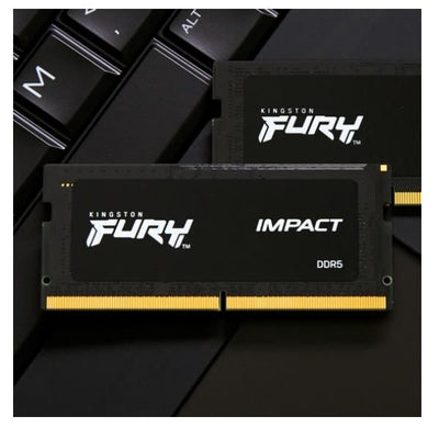 Kingston FURY Impact 32GB DDR5 SO-DIMM - 2x16GB - 4800MHz - CL38 - 1.1V [KF548S38IBK2-16]
