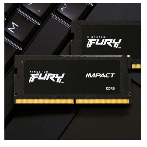 Kingston FURY Impact 32GB DDR5 SO-DIMM - 2x16GB - 4800MHz - CL38 - 1.1V [KF548S38IBK2-16]