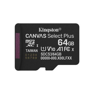 MicroSDXC Canvas Select Plus Gen3 64GB con adattatore [SDCS3/64GB]
