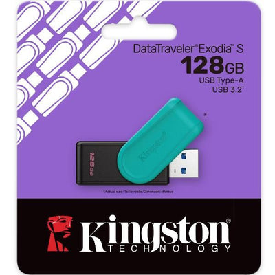 Chiavetta DataTraveler Exodia S con cappuccio a rotazione [DTXS/128GB]
