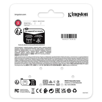 DataTraveler SE9 G3 128GB Dark Nickel con packaging a basso impatto ambientale [KE-U2X128-1AC]