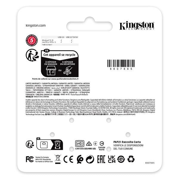 DataTraveler SE9 G3 256GB Dark Nickel con packaging a basso impatto ambientale [KE-U2X256-1AC]