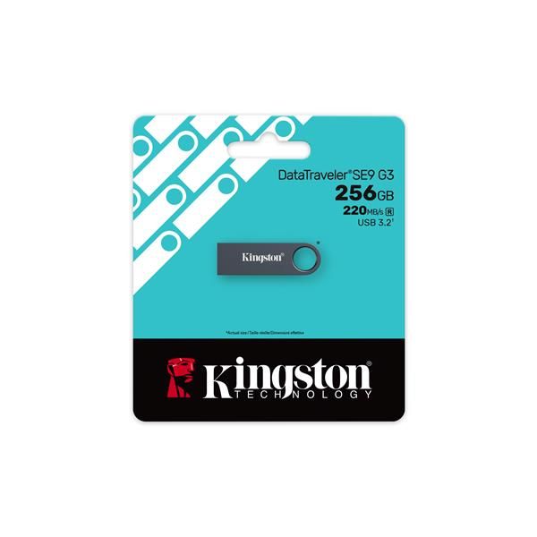 DataTraveler SE9 G3 256GB Dark Nickel con packaging a basso impatto ambientale [KE-U2X256-1AC]