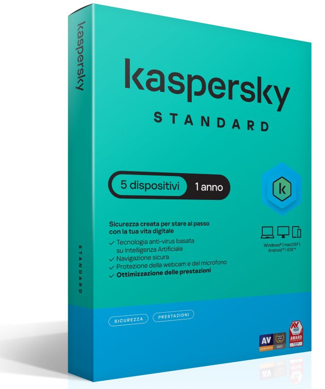KASPERSKY STANDARD 5DEV 1Y SUPERSLIMBOX IT [KL1041T5EFS-SSB]