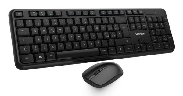 TASTIERA E MOUSE WIRELESS 1600DPI 2,4GHZ [KM-811W]