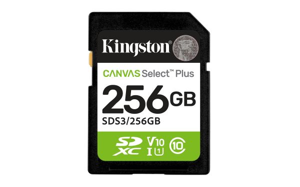 KINGSTON CANVAS SELECT PLUS SDXC 256GB 150MB/S [SDS3/256GB]