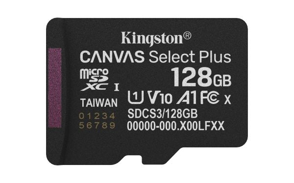 128GB MICROSDXC CANVAS SELECT PLUS 150MB/S A1 [SDCS3/128GBSP]